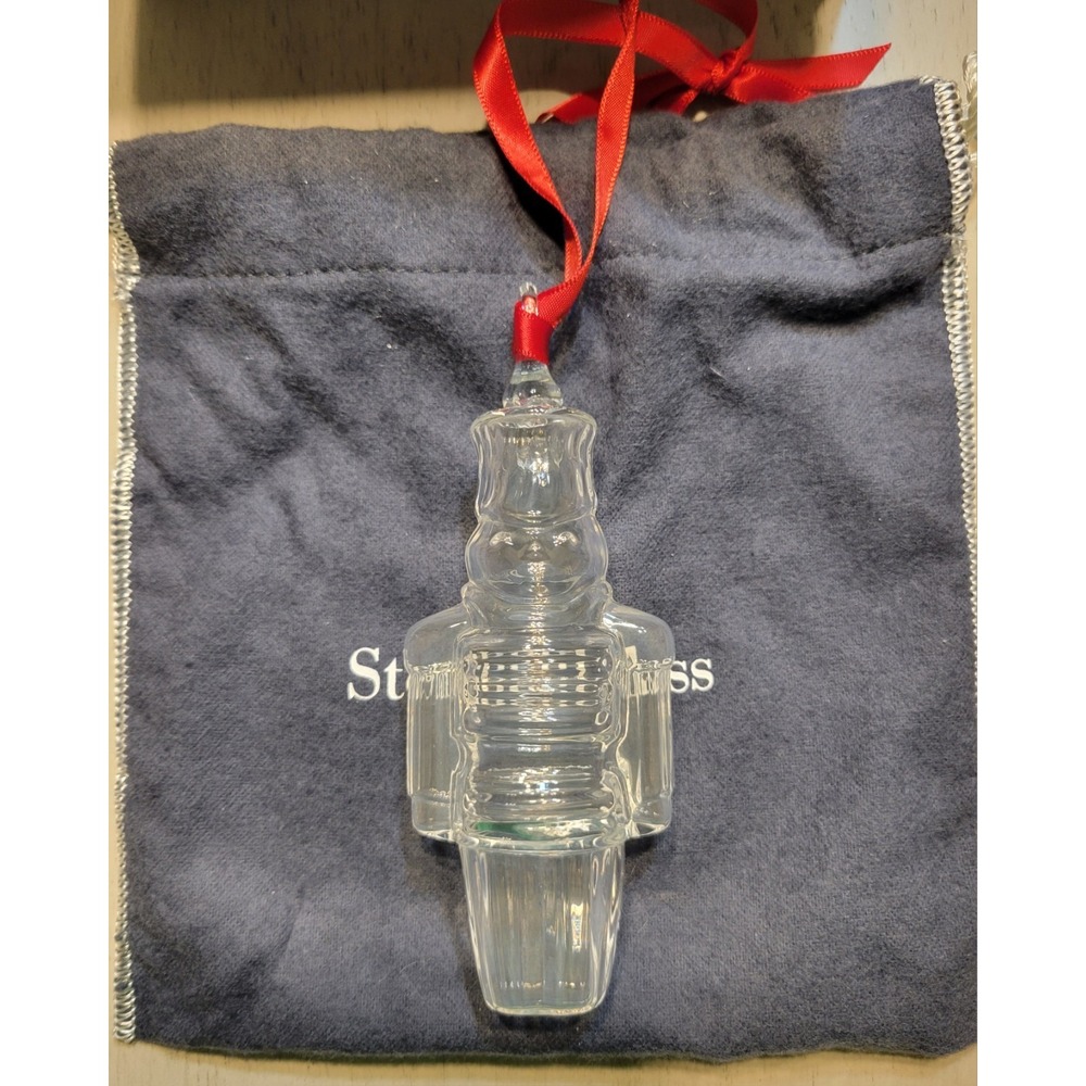 Steuben Glass Nutcracker Christmas Ornament Holiday Decor